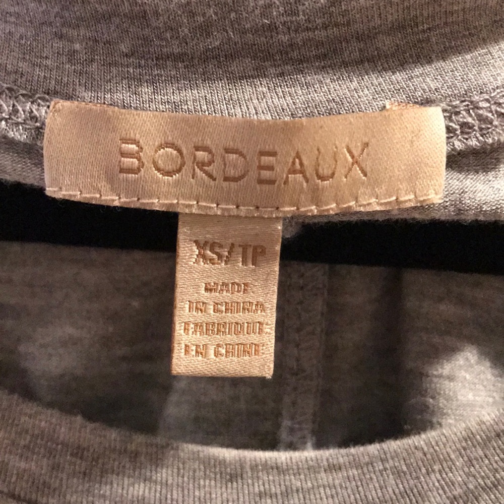 ANTROPOLOGY GRAY T-SHIRT WITH SWISS DOT FABRIC IN BACK - Picture 4 of 7